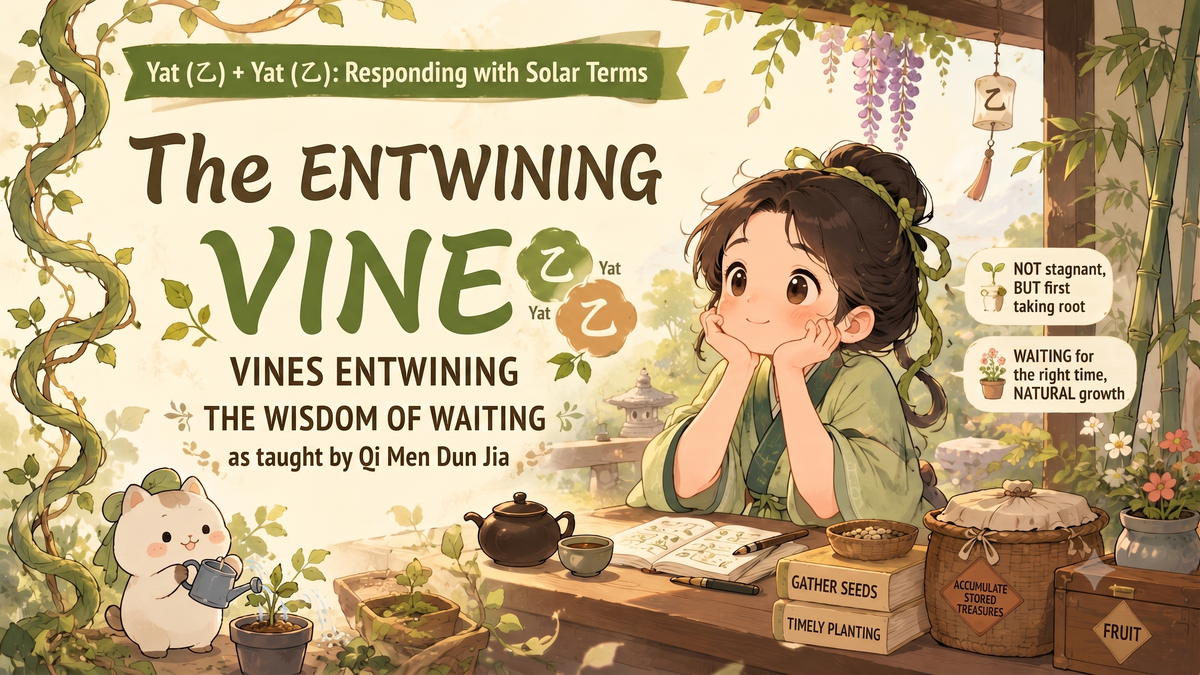 Ten Stems Response "Yi + Yi: Sun Spirit Fu Yin" — Two Entangled Vines: The Wisdom of Waiting from Qimen Dunjia